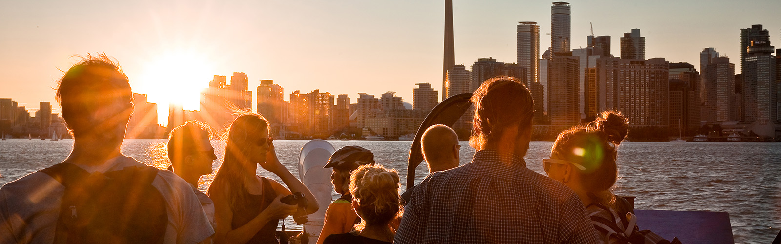 Sunset over Toronto skyline